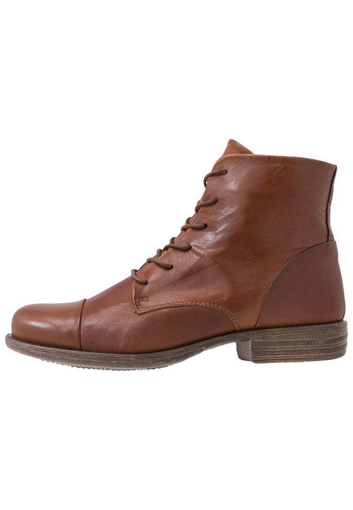 Bottines Anna Field LEATHER Plates Zip UP Marron Femme | ZQU-1078421